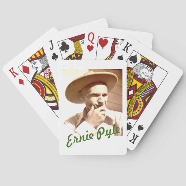 ERNIE PYLE PLAYING CARDS HAT (Back)