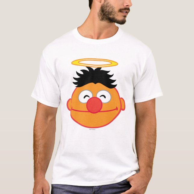 Ernie Smiling Face with Halo T-Shirt (Front)