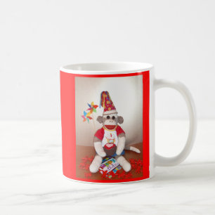 Ernie the Sock Monkey Happy Birthday Mug