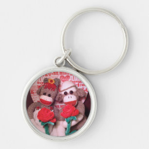 Ernie the Sock Monkey Love Keychain