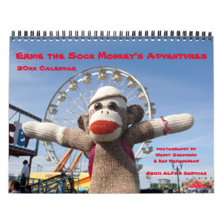 Ernie The Sock Monkey's Adventures Calendar