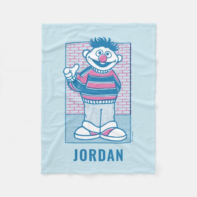 Ernie | U Mad, Bert? Fleece Blanket (Front)