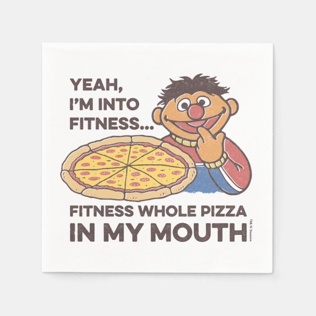 ErnieYeah, I'm into Fitness Napkin (Front)