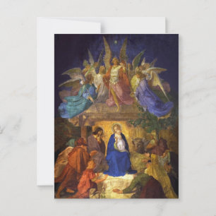Ernst Deger "Birth of Christ" Flat Greeting Card