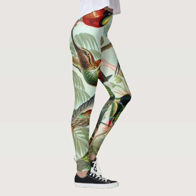 Ernst Haeckel Art Print: Trochilidae Leggings (Right)