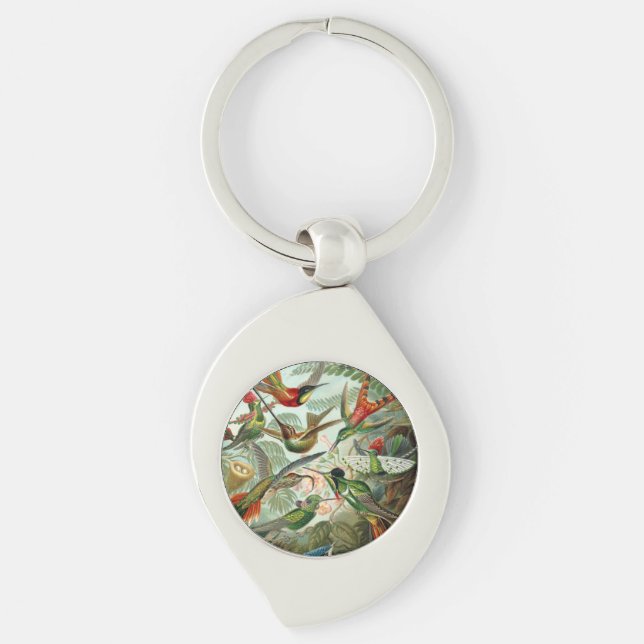 Ernst Haeckel Hummingbirds - Art Forms of Nature Key Ring (Front)