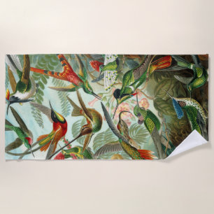 Ernst haeckel Hummingbirds Fun Beach Towel