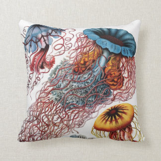 Ernst Haeckel Jellyfish Cushion