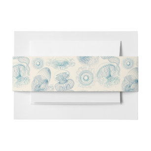 Ernst Haeckel Jellyfish Vintage Science Art Invitation Belly Band