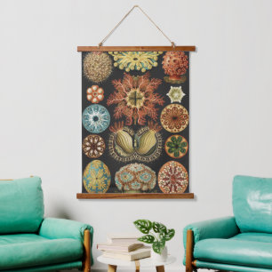 Ernst Haeckel Nautical Sea Life Art Collage Hanging Tapestry
