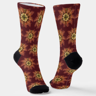 Ernst Haeckel Nautical Tunicate Red Sea Life Art Socks