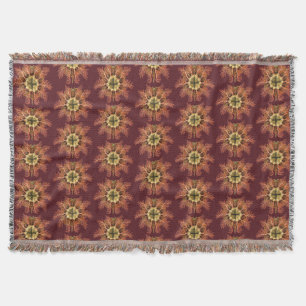 Ernst Haeckel Nautical Tunicate Red Sea Life Art Throw Blanket