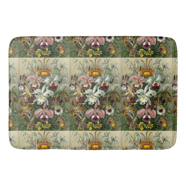 Ernst Haeckel Orchid - Art Forms of Nature Bath Mat (Front)