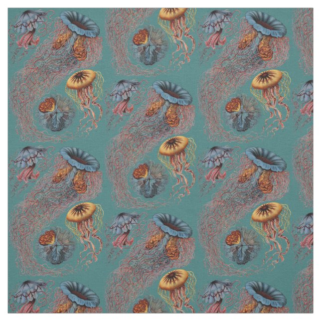 Ernst Haeckel’s Discomedusae Fabric (Swatch)