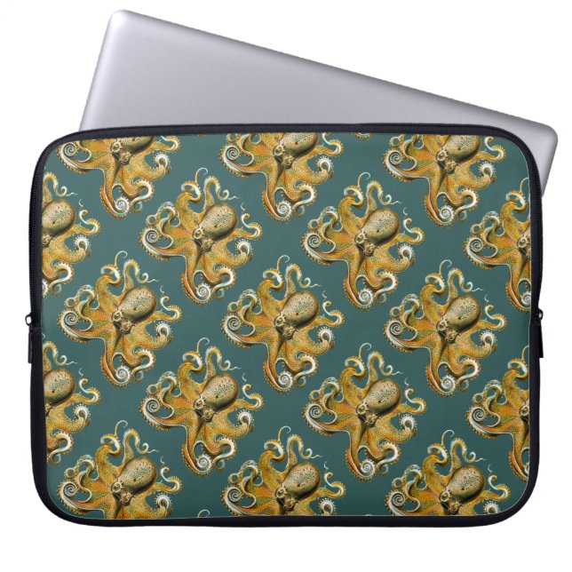 Ernst Haeckel’s Octopus Laptop Sleeve (Front)