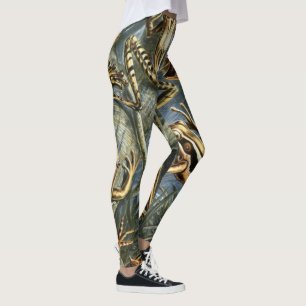 Ernst Haeckel variety of exotic frogs:Batrachia Leggings