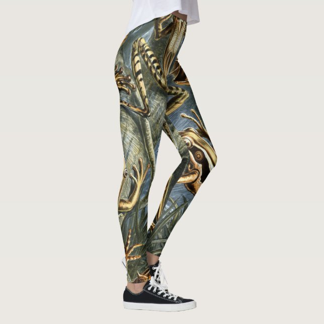 Ernst Haeckel variety of exotic frogs:Batrachia Leggings (Right)
