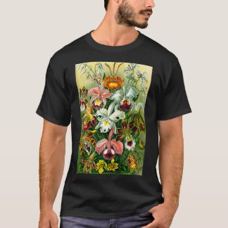 Ernst Haeckel Vintage Biological Botanical Orchid  T-Shirt