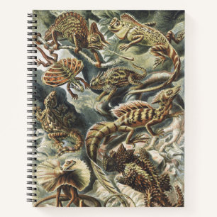 Ernst Haeckel Vintage Reptile Lizard Nature Art Notebook
