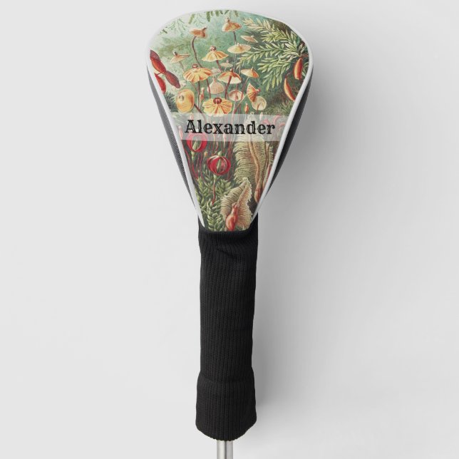 Ernst Haeckel Vintage Retro Mushroom Golf Head Cover (Front)