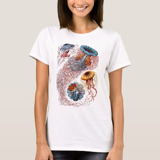 Ernst Haeckel's Disco Medusae T-Shirt (Front)