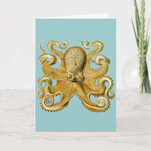 Ernst Haeckel's Octopus Card
