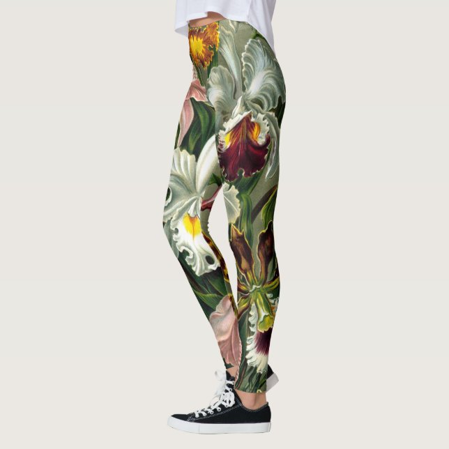 Ernst Haeckel's Orchidaceae Leggings (Left)