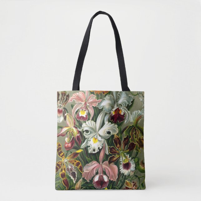 Ernst Haeckel's Orchidaceae Orchids Tote Bag (Front)