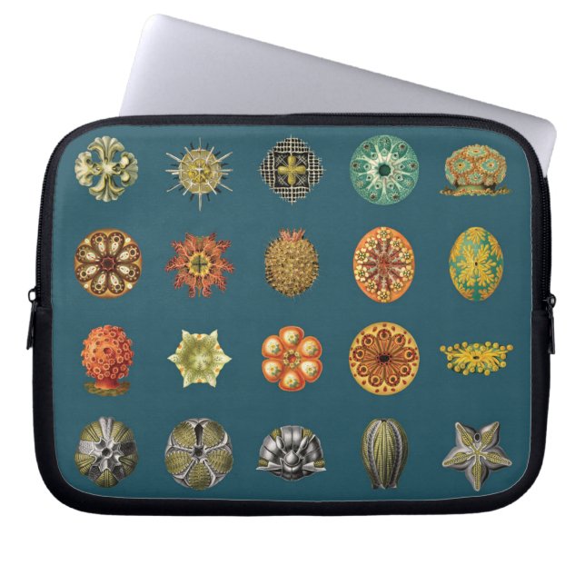 Ernst Haeckel's Undersea Jewels Laptop Sleeve (Front)