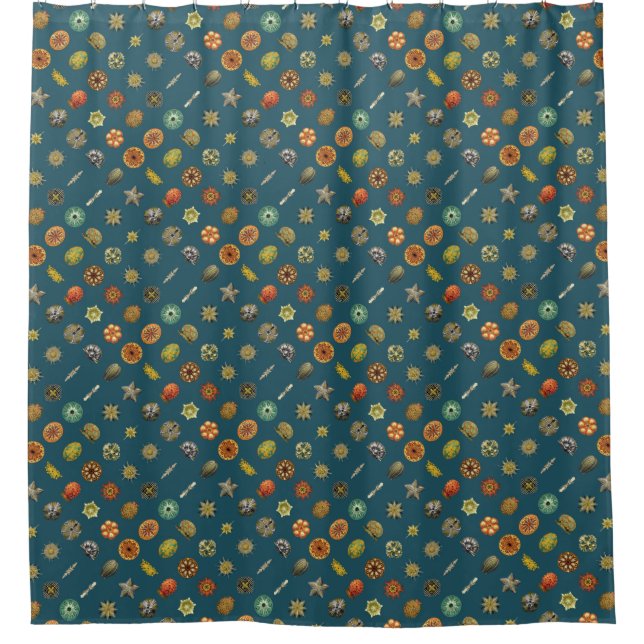 Ernst Haeckel's Undersea Jewels Shower Curtain (Front)