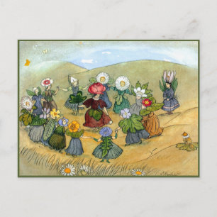 Ernst Kreidolf Ring Around the Rosy Postcard