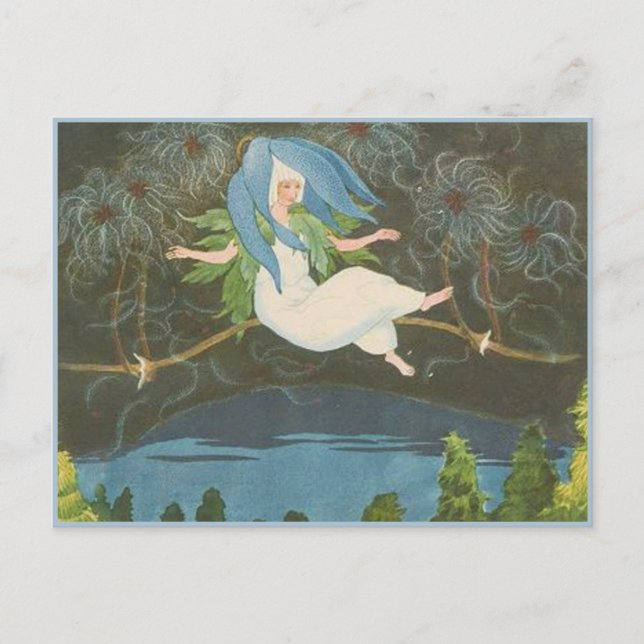 Ernst Kreidolf Vintage Alpine Flower Fairy Tale Postcard (Front)