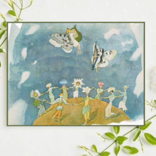 Ernst Kreidolf Vintage Alpine Flower Fairy Tale Postcard
