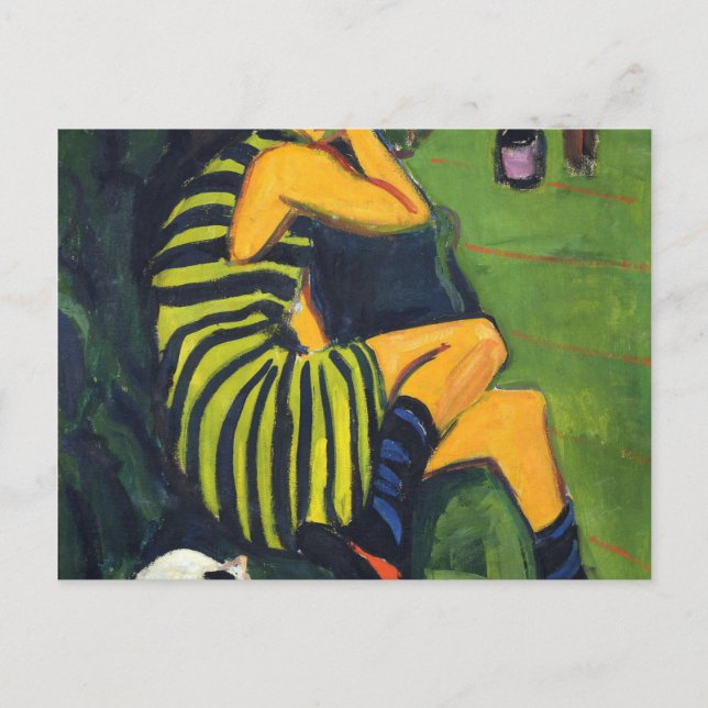 Ernst Ludwig Kirchner Artiste Marcella Postcard (Front)