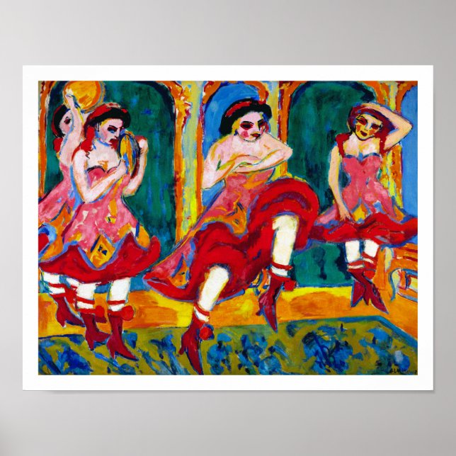 Ernst Ludwig Kirchner - Czardas Dancers Poster (Front)