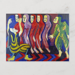 Ernst Ludwig Kirchner - Death Dance of Mary Wigman Postcard