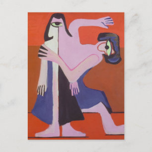 Ernst Ludwig Kirchner- Mask Dance Postcard