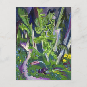 Ernst Ludwig Kirchner- Mountain Forest Postcard