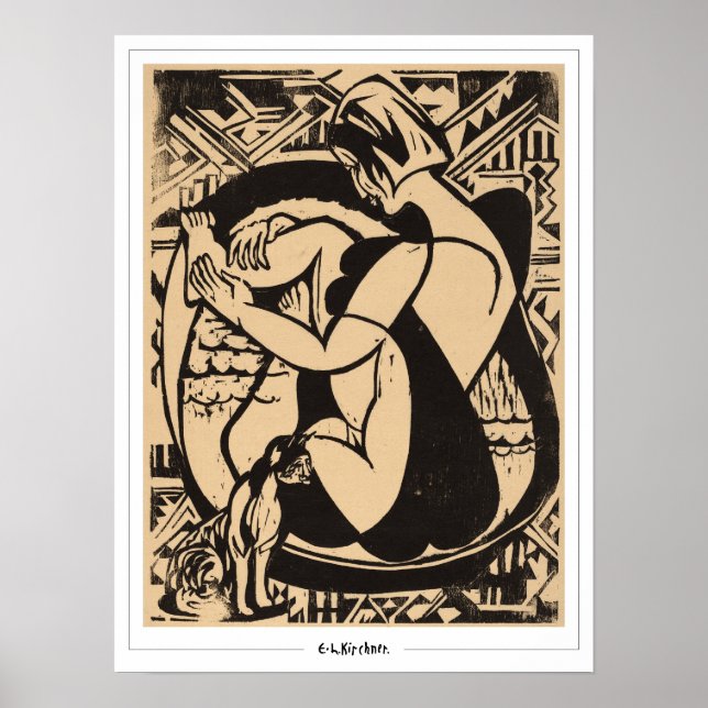 Ernst Ludwig Kirchner Zedign Art Poster #203-2 (Front)