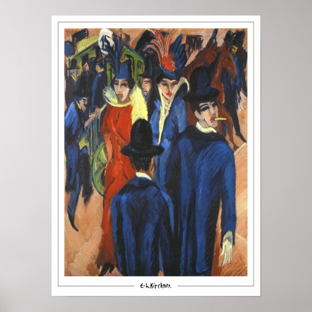Ernst Ludwig Kirchner Zedign Art Poster #436-2 (Front)