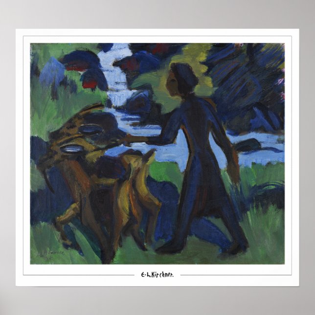 Ernst Ludwig Kirchner Zedign Art Poster #650-2 (Front)