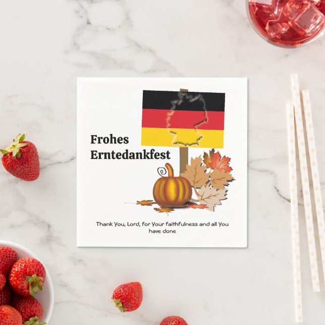 Erntedankfest | German THANKSGIVING Napkin (Insitu)