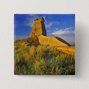 Eroded Monument in the Little Missouri 15 Cm Square Badge