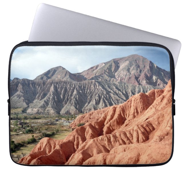 Eroded Mountain Range In Salta Province Laptop Sleeve (Front)