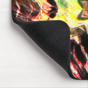 Eroded notch star with virtually worn colouring mouse mat