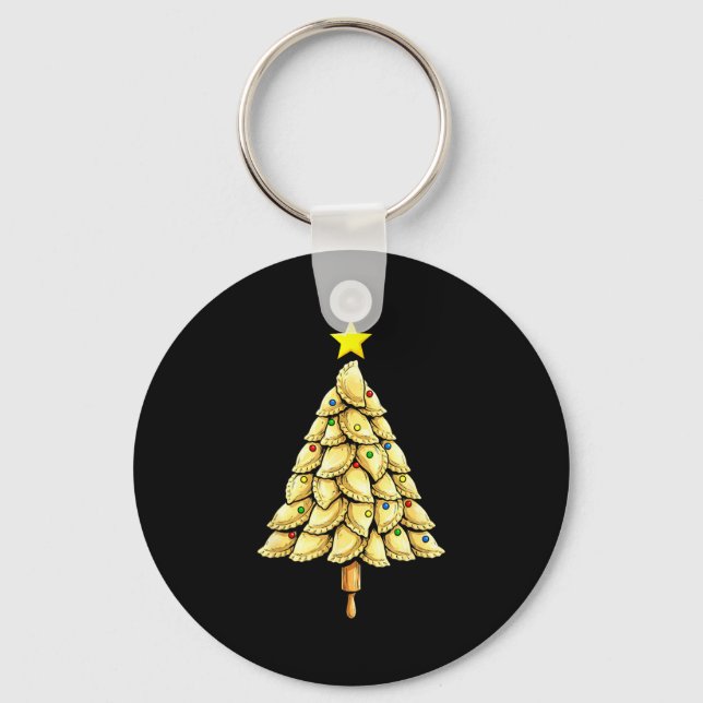 Erogi Tree Christmas Xmas Funny Lish Food Costume  Key Ring (Front)