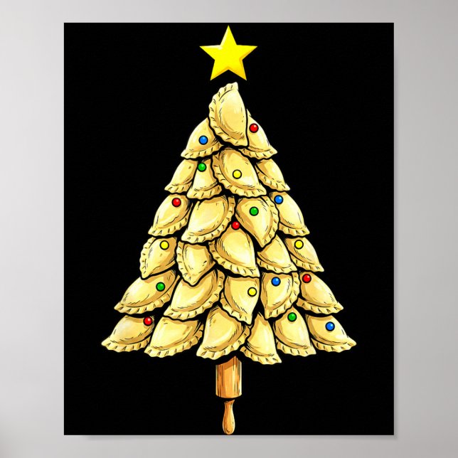 Erogi Tree Christmas Xmas Funny Lish Food Costume  Poster (Front)