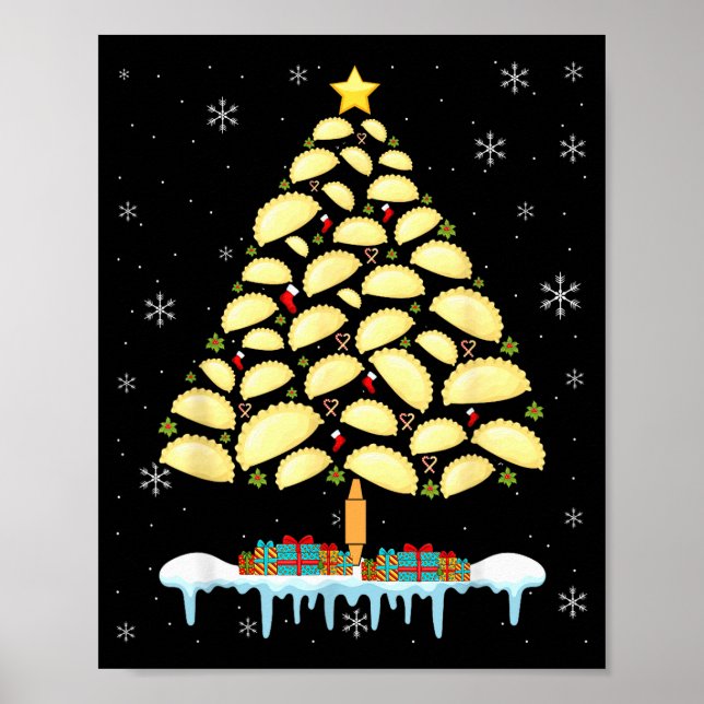 Erogi Tree Lish Christmas Food Funny Men Women Kid Poster (Front)