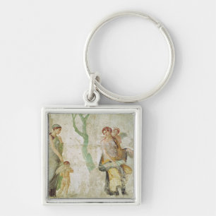 Eros being punished in the presence of Aphrodite Key Ring