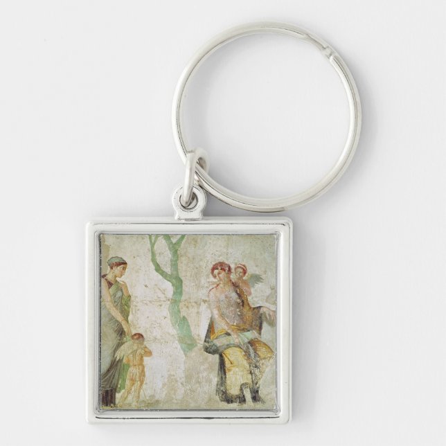Eros being punished in the presence of Aphrodite Key Ring (Front)